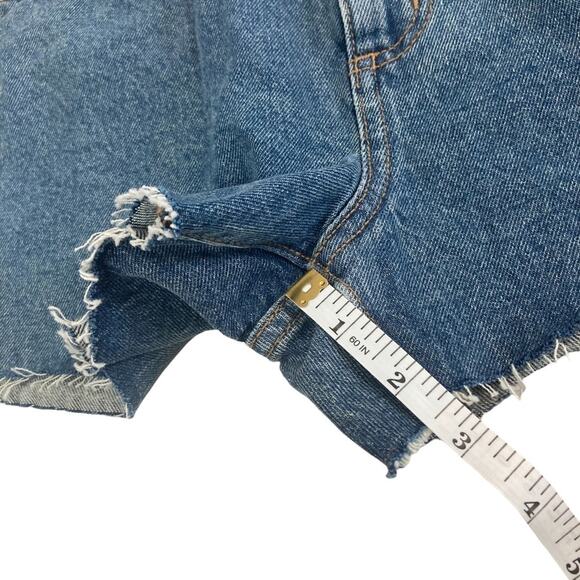 Pink Victoria Secret High Waisted Denim Shorts Size 25 - Picture 5 of 8